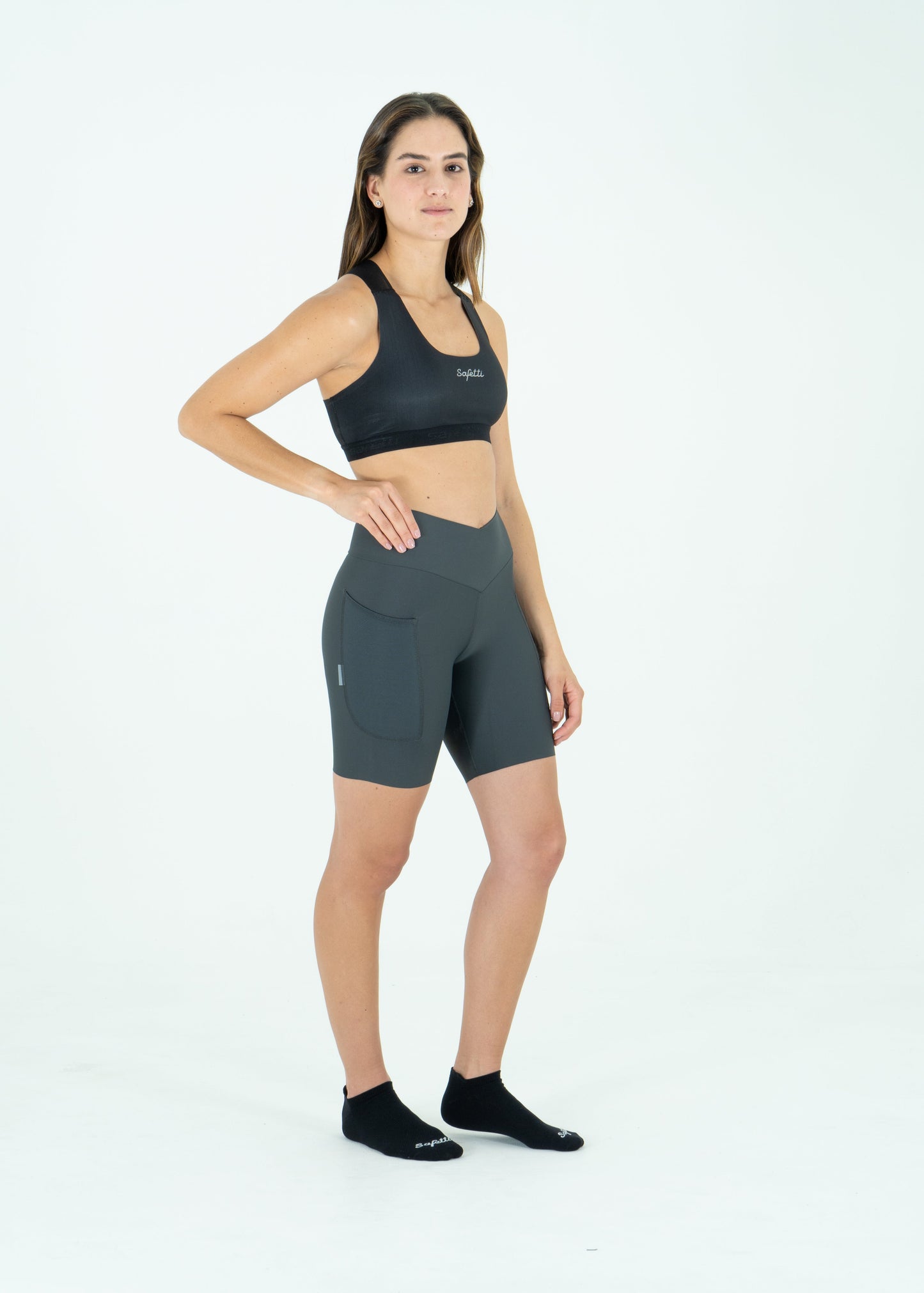Short Titán Plomo Mujer