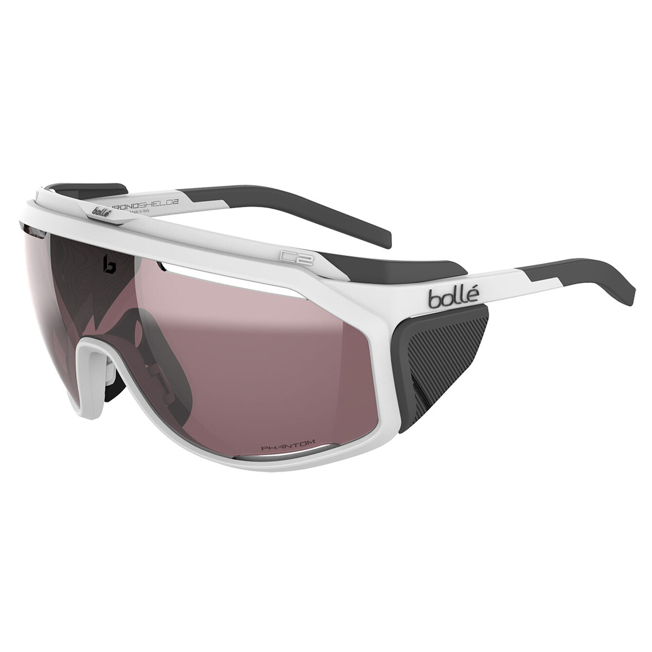 CHRONOSHIELD MT White Matte - Phantom Black Gun Photochromic