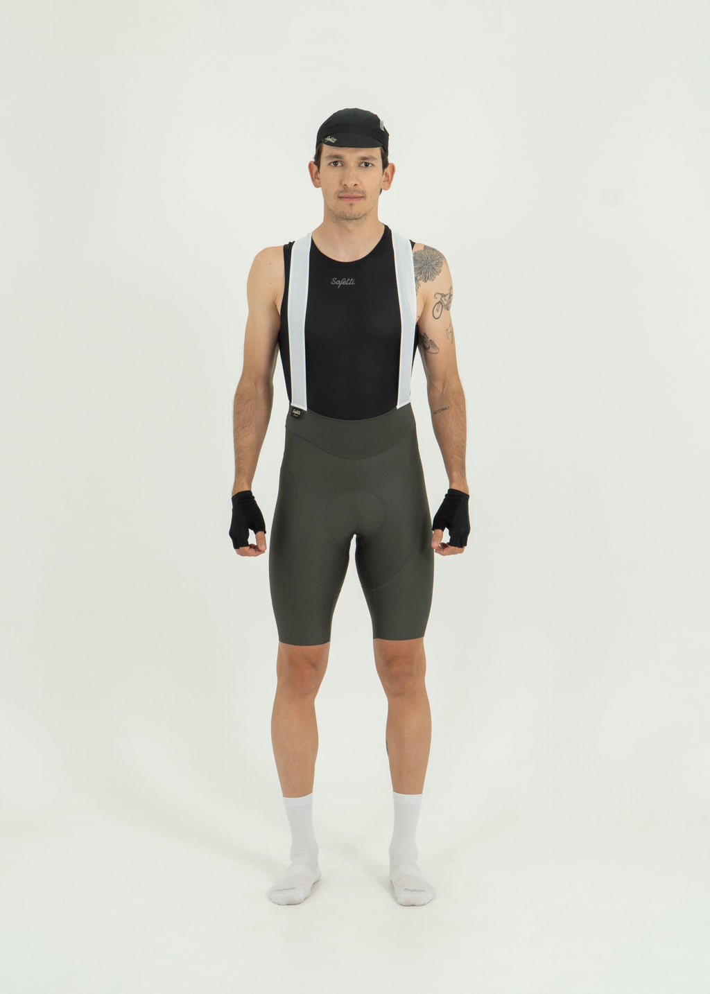 BIB SHORT GIRONA GRIS HOMBRE