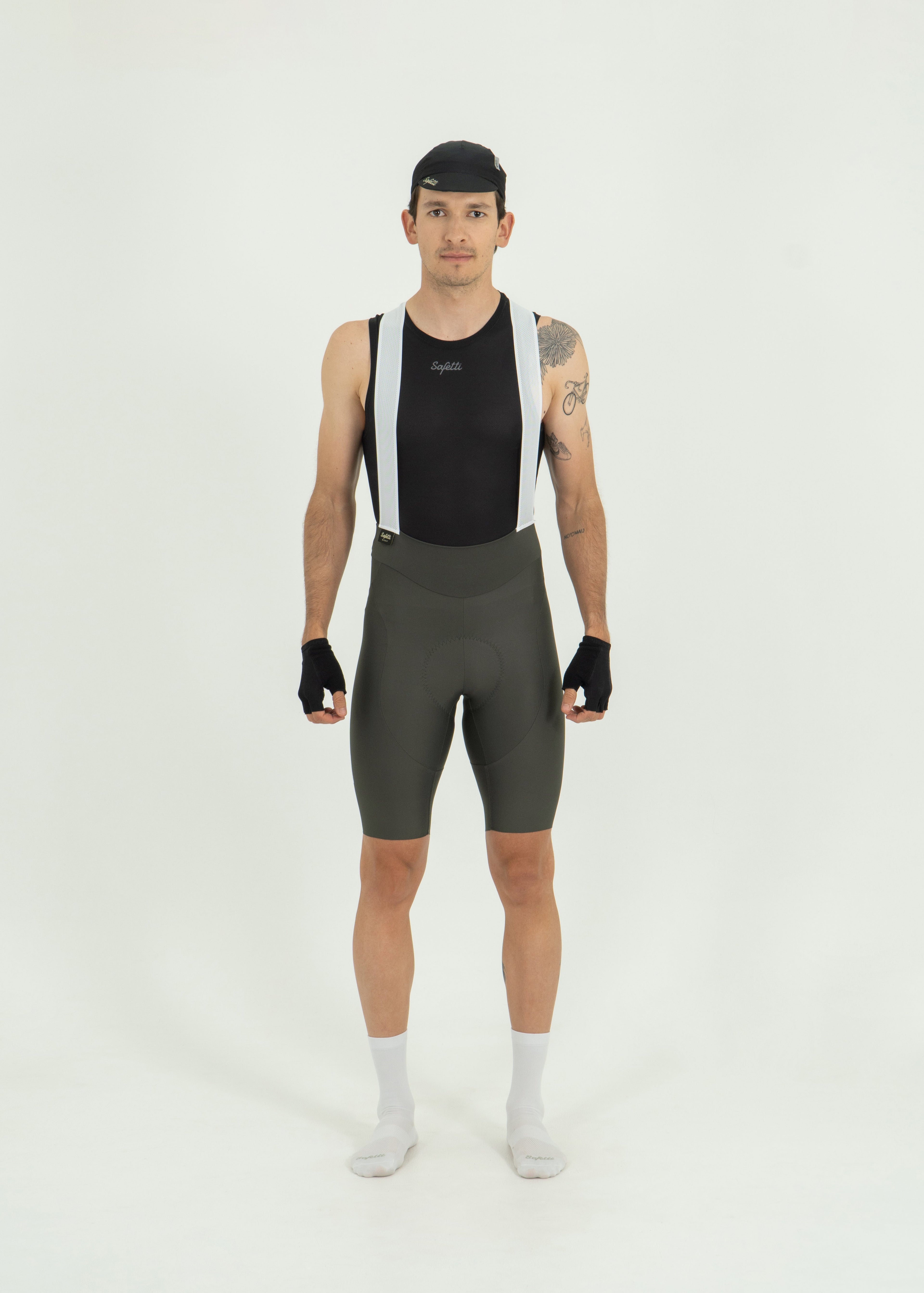 BIB SHORT GIRONA GRIS HOMBRE