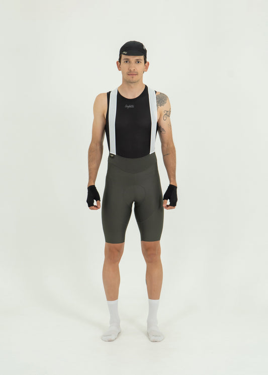 BIB SHORT GIRONA GRIS HOMBRE