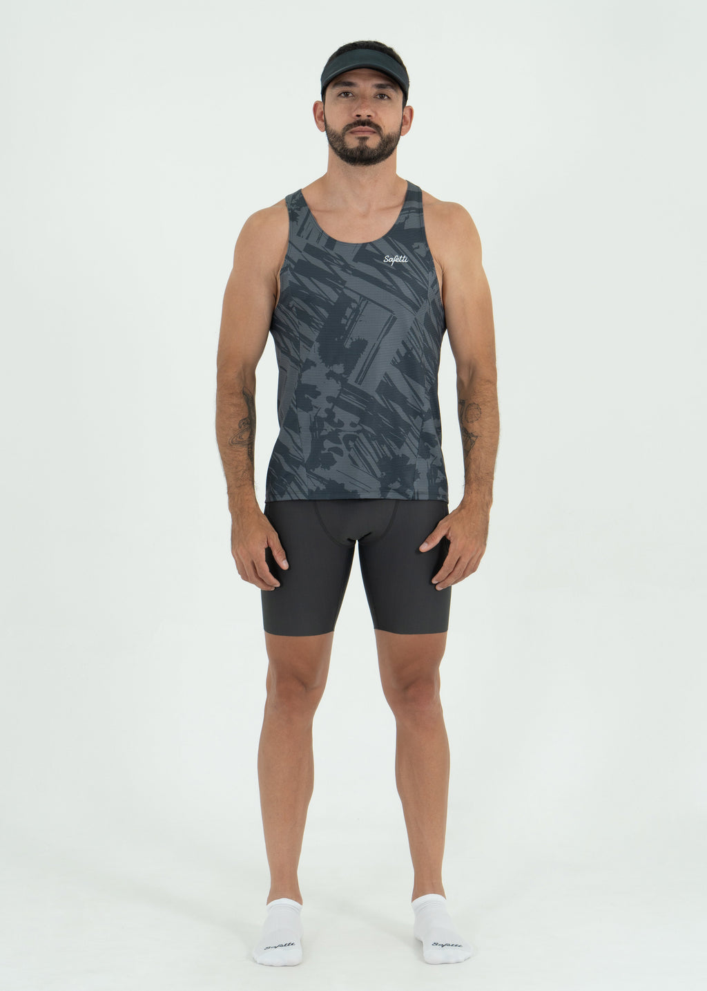 Camiseta Manga Sisa Grunge Gray