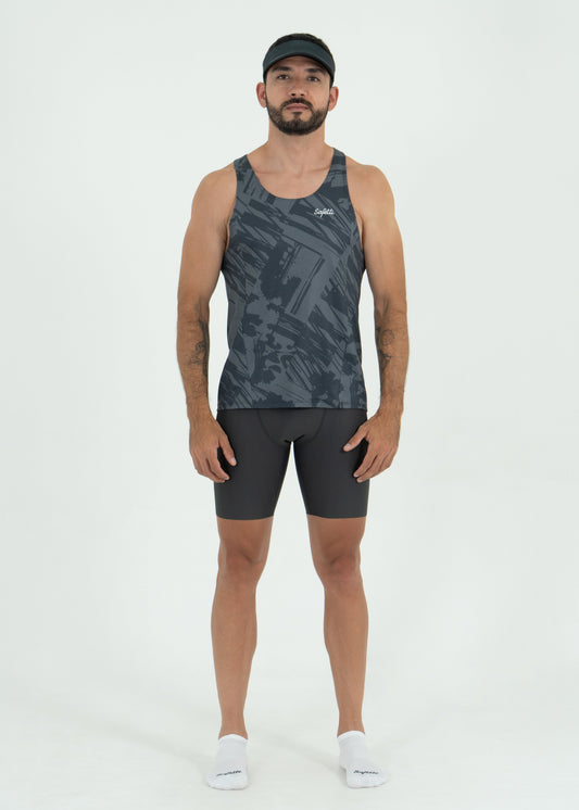 Camiseta Manga Sisa Grunge Gray