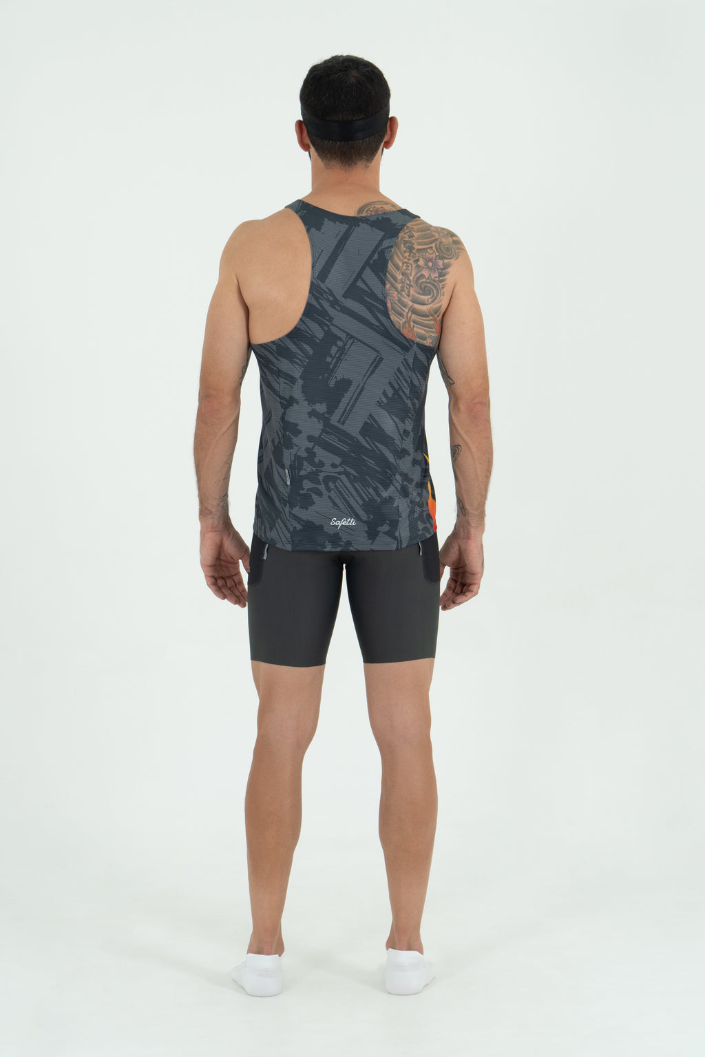 Camiseta Manga Sisa Grunge Gray