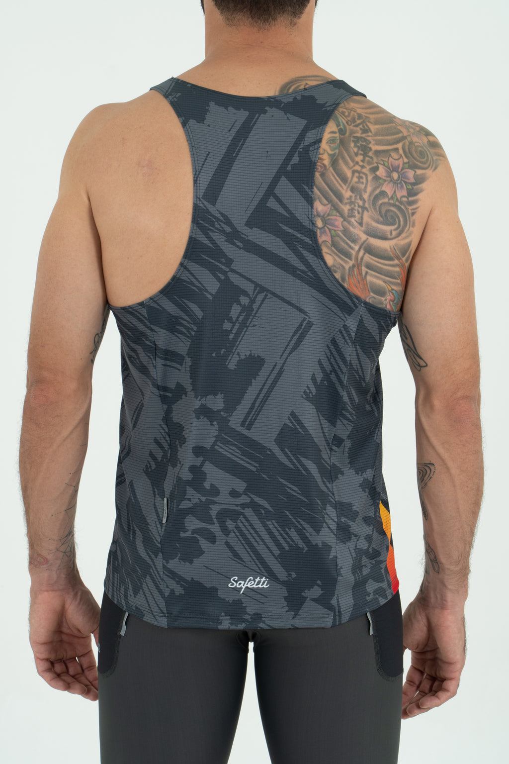 Camiseta Manga Sisa Grunge Gray