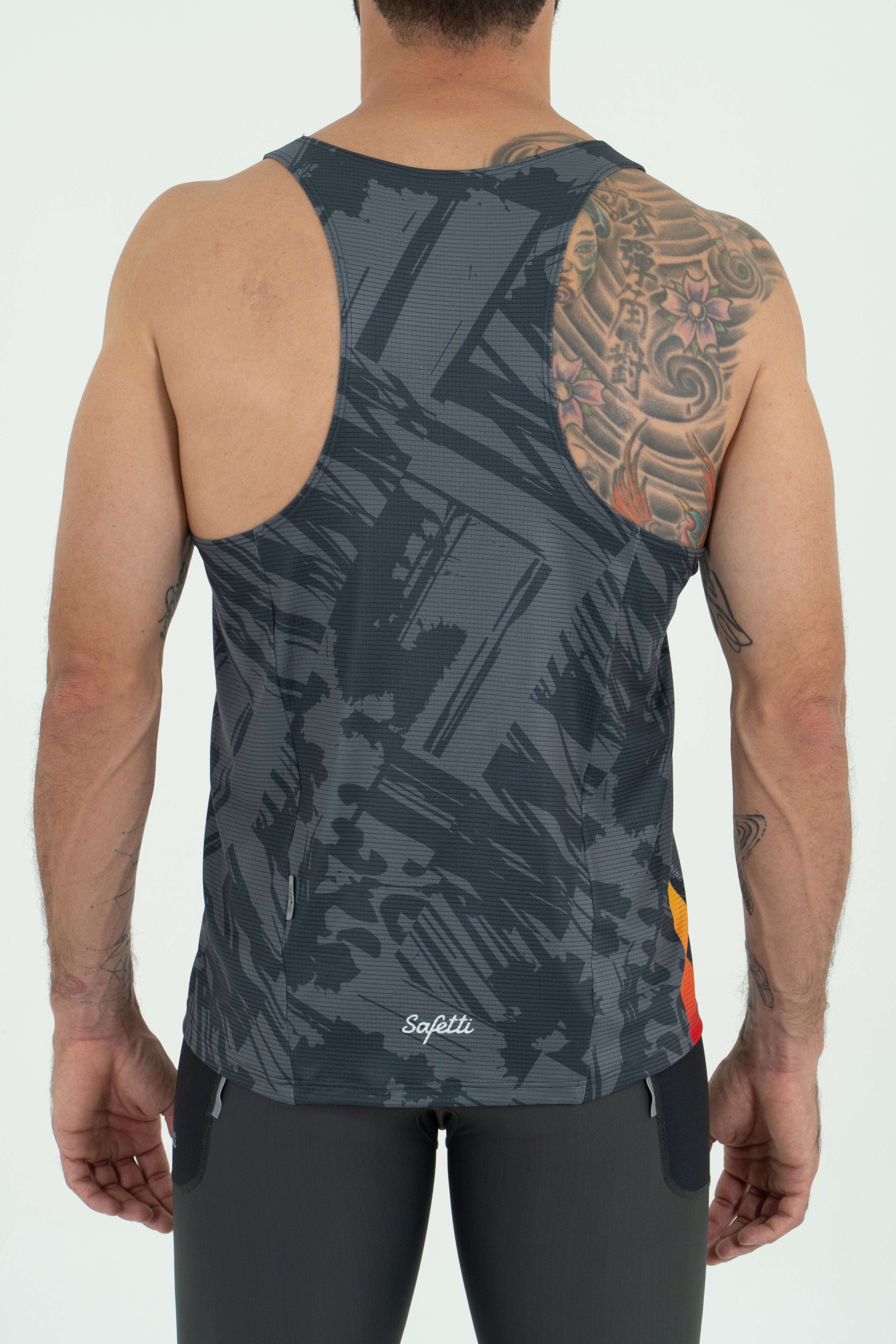 Camiseta Manga Sisa Grunge Gray