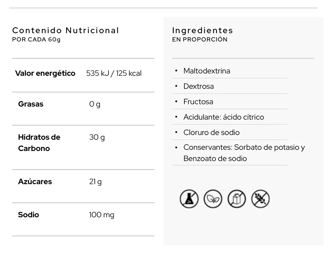 Santa Madre GEL ENERGÉTICO · 30CHO OFF CAF - SABOR NEUTRO - GEL 50ML