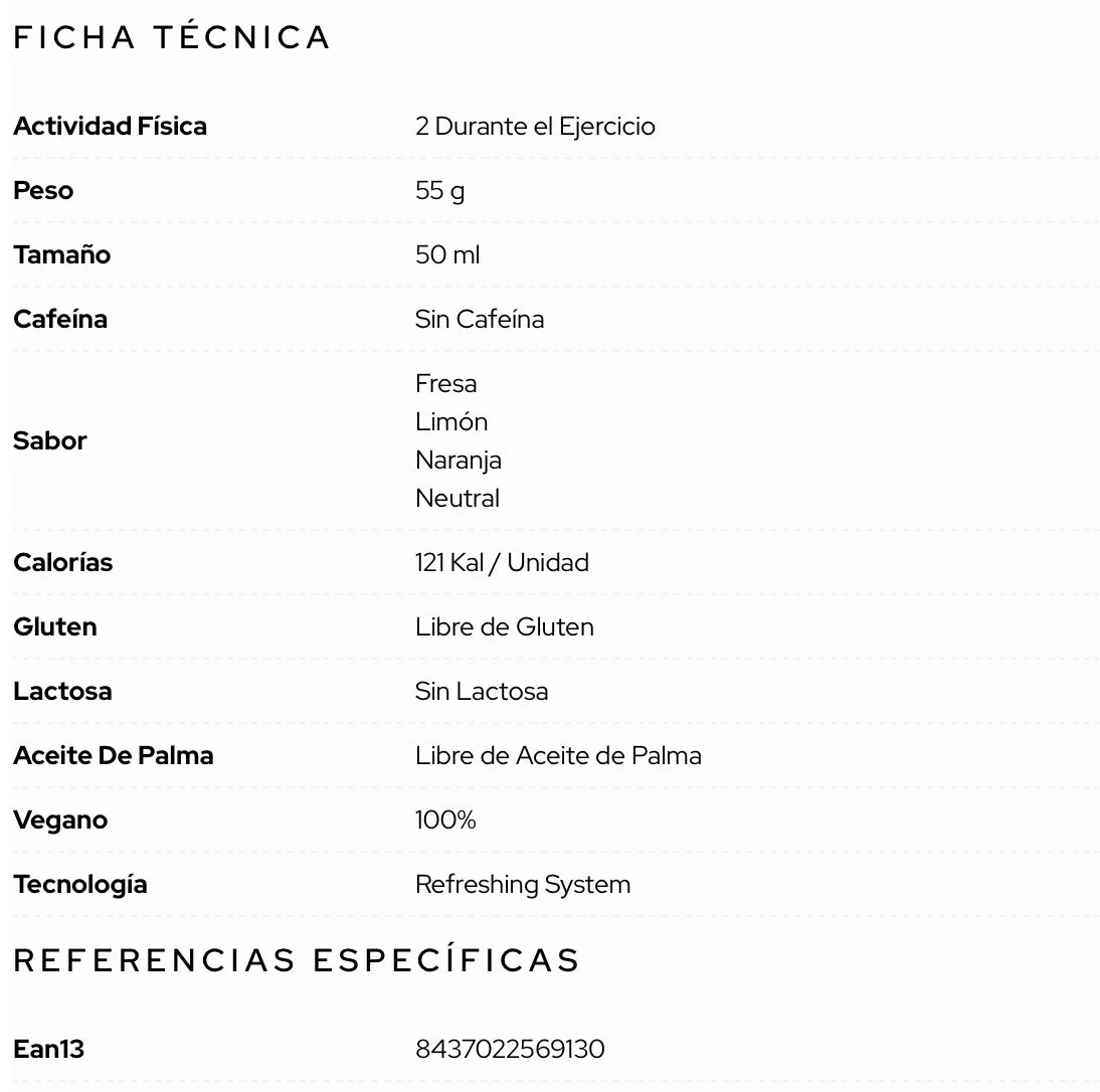 Santa Madre GEL ENERGÉTICO · 30CHO OFF CAF - SABOR NEUTRO - GEL 50ML