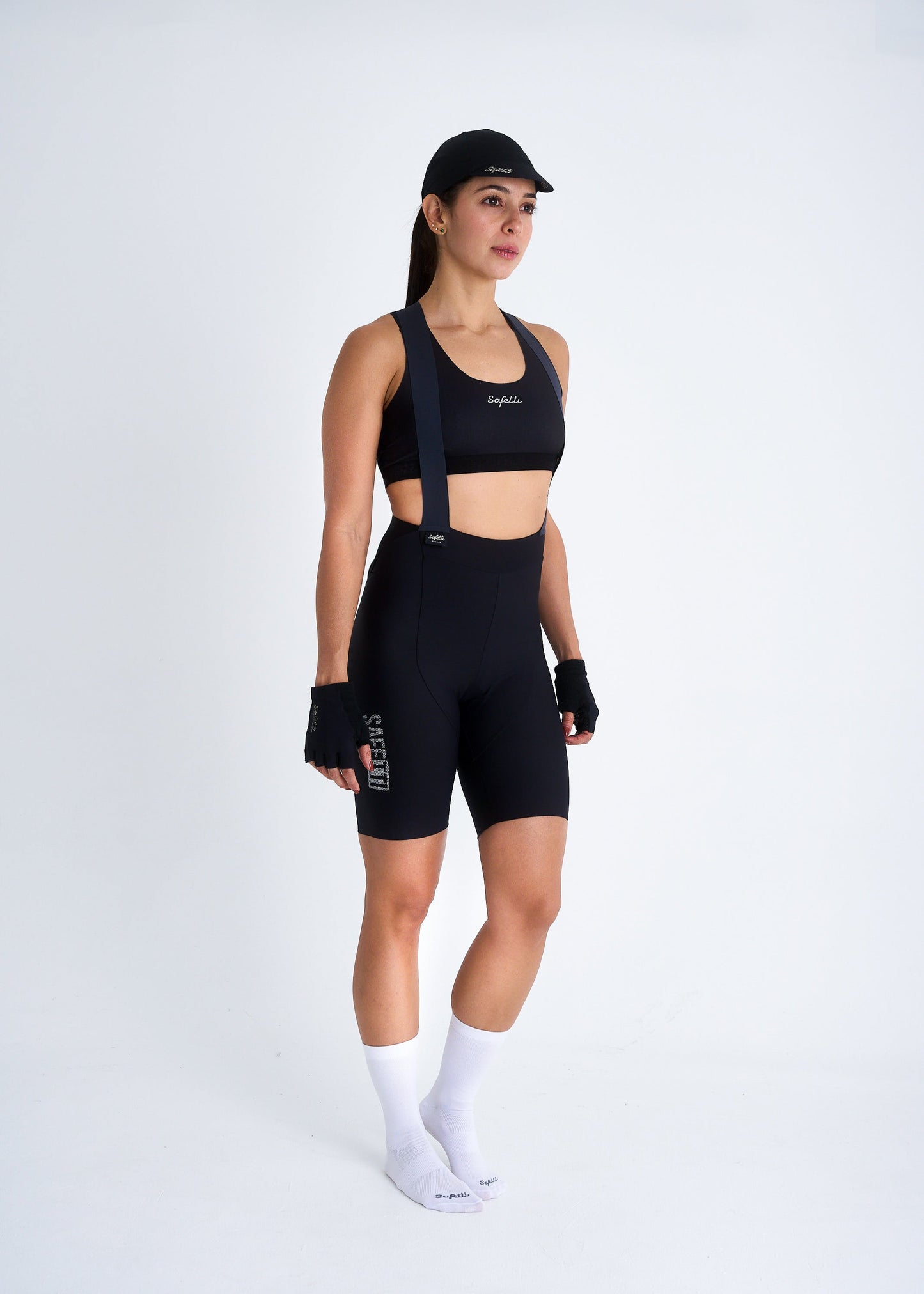 BIB SHORT GIRONA COLORS NERO | MUJER
