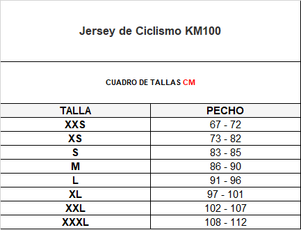 Jersey de Ciclismo KM100 Niebla UNISEX