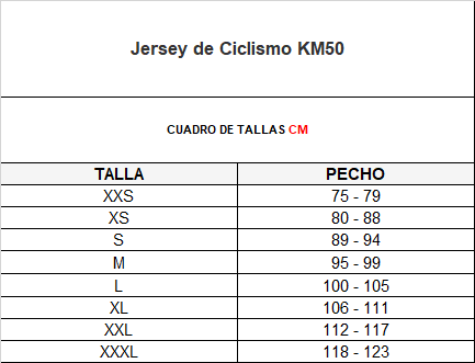 Jersey de Ciclismo KM50 Fuji UNISEX