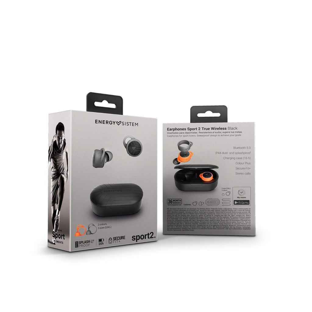 Earphones Sport 2 True Wireless Negro