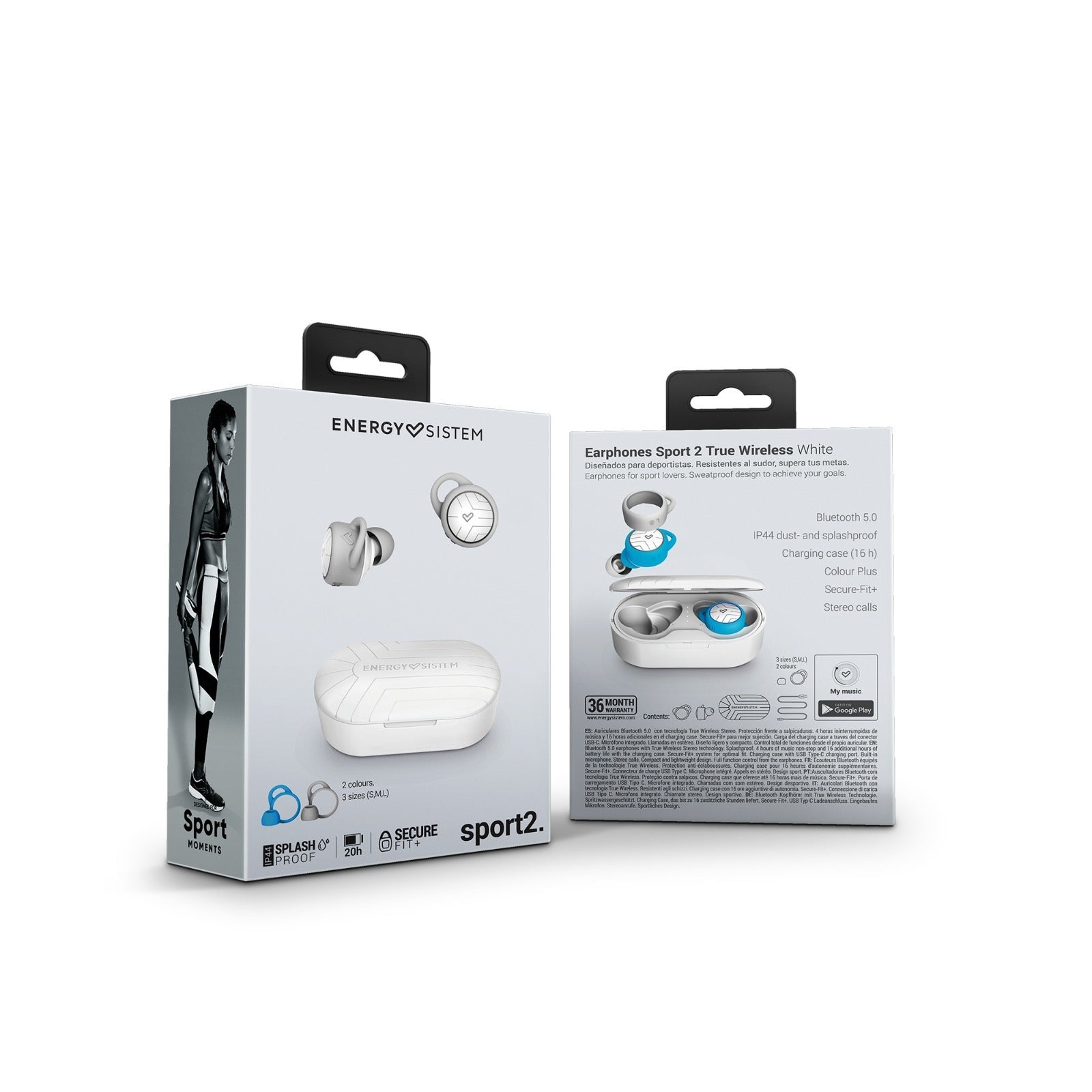 Earphones Sport 2 True Wireless Blanco