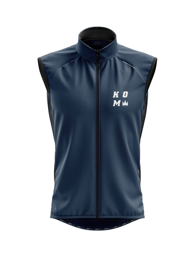 Chaleco Cortaviento Unisex KOM Azul