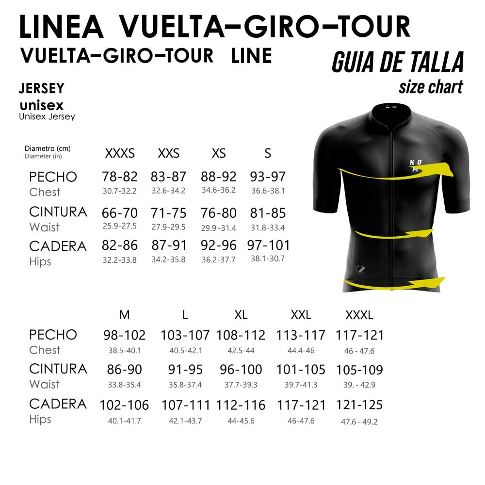 Jersey Línea Naranja Giro Manga Corta